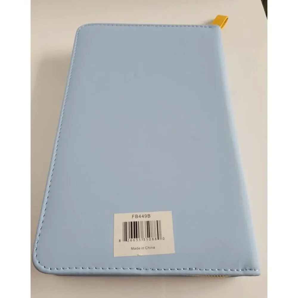 Padded Blue Zip Notes Journal